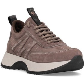 Resim Mammamia D25ka-3700 Kadın Hakiki Nubuk Deri Casual Ayakkabı Vizon Vizon 