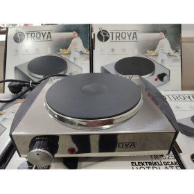 Resim Troya By Hook TR-525 Inox 1500 Watt Elektrikli Hotplate Ocak 