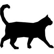 Resim Genel Markalar Geometrik Kedi Sticker 20 X 16 Cm 