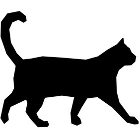 Resim Genel Markalar Geometrik Kedi Sticker 20 X 16 Cm 
