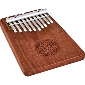 Resim Meinl Sonic Energy KL1002FOL Solid Flower Of Life C Major 10 Note Kalimba (Zambesi Redwood) 