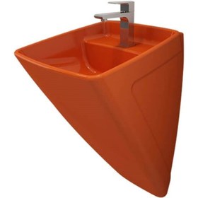 Resim Bocchi Firenze Asma Monoblok Lavabo, 48 Cm, Parlak Turuncu 1082-012-0126 