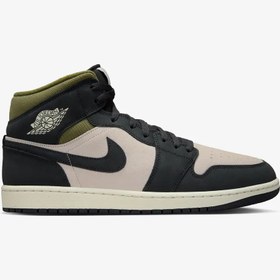 Resim Air Jordan 1 Mid SE 'Off Noir Medium Olive' | Unisex 