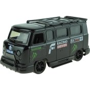 Resim Oyuncak Minibüs Işıklı Sesli Duman Çıkaran Sürtmeli Minibüs Siyah 