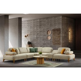 Resim Dekorbizden Venedik Çift Kollu Köşe Koltuk 