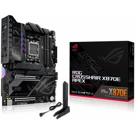 Resim Asus Rog Crosshair X870e Apex Ddr5 9600mhz Oc M.2 Usb-c Pcıe 5.0 Am5 Atx Anakart 