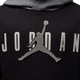 Resim Jordan Kids Jdb Mj Future Flight Po Hoodie Erkek Çocuk Siyah Sweatshirt 
