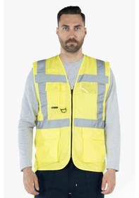 Resim Mühendis İkaz Yeleği Reflektörlü Fosforlu 