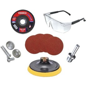 Resim Spiral Avuç Içi Taşlama Makinesi Cırt Zımpara 115 Mm (9 Parça) 