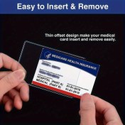 Resim 10 adet Su Geçirmez Kart Koruyucu Kılıf - Yeni Tıbbi Kartlar, Kredi Kartları, İş Kartları ve Sosyal Güvenlik Kartları için Şeffaf PVC Yumuşak Kapak 