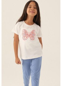 Resim Roly Poly 3390 Garson Butterfly Kız Çocuk Pijama Takımı 001 