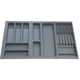 Resim Mutfak, Modüler Bıçaklıklı Kaşıklık Seti, Antrasit, 74 x 48 cm (Enden-Boydan 3,5 cm Kesilebilir) 