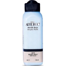 Resim Artdeco Akrilik Boya 140 ML Bebek Mavi 070R-3679 