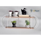 Resim Fullreyon Dekoratif 2 Raflı Duvar Rafı (523190578) 