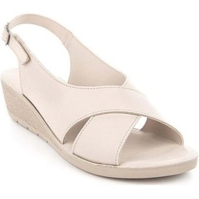 Resim Muya Vienza 31028-551 Anatomik Taban Kadın Sandalet Full Krem 36-40 Krem 