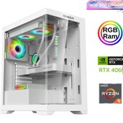 Resim XSR814 Ryzen 5 5600 16 GB RAM 512 GB M.2 NVMe SSD 8 GB RTX4060 Sıvı Soğutma FreeDOS Masaüstü Oyuncu Bilgisayarı Xaser