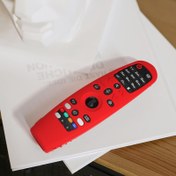 Resim Parlak Sarı Silikon Şok Emici Koruyucu Kılıf - LG Akıllı TV Kumandası için Uyumlu (MR20GA, MR19BA, MR18BA, MR650A, MR600 Modelleri) - Dayanıklı Dokulu Tutuş ve Anahtarlık Ekli 
