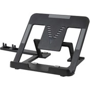 Resim Laptop Macbook Stand Telefon Standlı Ayarlanabilir Kademeli Stand Siyah 