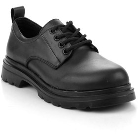 Resim Bambi Siyah Kadın Oxford Ayakkabı K01823060709 