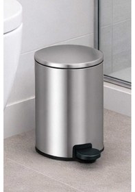 Resim Primanova Cigo 3 Lt Banyo Mutfak Ofis Çelik Çöp Kovası - Metalik Inox 