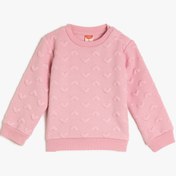 Resim Kız Bebek Uzun Kollu Bisiklet Yaka Sweatshirt 