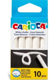 Resim Carioca Tozsuz Beyaz Tebeşir 10 Adet 43553 
