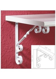 Resim Burgulu Dekoratif Raf Altı Raf Ayağı Konsol Beyaz 15 Cm N11.28635 