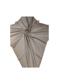 Resim Mim Eşarp Enba Jakarlı Geometrik Desenli Eşarp Açık Gold 