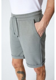 Resim Grimelange Ardıan Erkek Comfort Fit Cepli Kordonlu Lastikli Bel Yeşil Şort & Bermuda Yeşil 