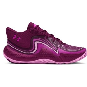 Resim Under Armour Spawn 6 Mid Erkek Mor Basketbol Ayakkabısı 3027647-500 