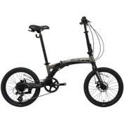 Resim Bisan FX 3700 20 V Katlanır Bisiklet (Siyah-Gri) 
