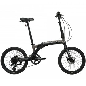 Resim Bisan FX 3700 20 V Katlanır Bisiklet (Siyah-Gri) 