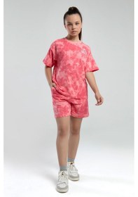 Resim Kappa 362415 Kız Çocuk Tie-dye Şort Bermuda Pijama Takım Pembe 