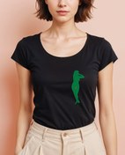 Resim My Body, My Choice Geniş Yaka Tişört 