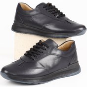 Resim LACİVERT ANTİK Gön Hakiki Deri Yuvarlak Burun Bağcıklı Günlük Erkek Sneaker 01933 