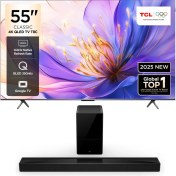 Resim TCL 55T8C 55” QLED 4K GOOGLE TV + TCL Q75H SOUNDBAR 