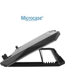 Resim Microcase ZR608 Telefon Tutacaklı 6 Kademe Yükseklik Ayarlı 8 Fanlı Laptop Soğutucu - AL5211 