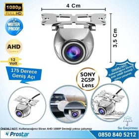 Resim Özgürce 1080P Balıkgözü Araç Geri Görüş Kamerası, 175° Geniş Açılı, Sony Kalitesi 