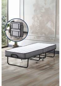 Resim Aksviva İnova Katlanır Metal Tek Kişilik Karyolla 