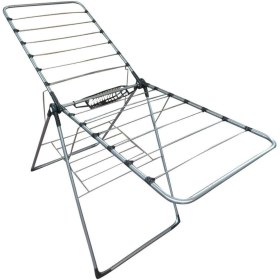 Resim Siyah Mandal Sepetli Çamaşır Kurutmalık Askısı, Pratik ve Şık Tasarım 