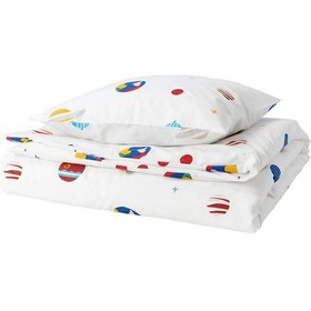 Resim Çocuk Nevresim Takımı Meridyendukkan Dünya Gezegeni-uzay Temalı Aftonsparv Renkli 150x200 Pamuk-viskon 