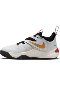 Resim Nike Çocuk Basketbol Ayakkabısı Team Hustle D 11 Dv8994-104 Beyaz Beyaz 