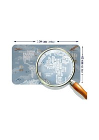 Resim Ülke Adlı Eğitici Dünya Haritası Dünya Atlası Çocuk Ve Bebek Odası Duvar Sticker -60x105-3822 - Renkli Çok Renkli 