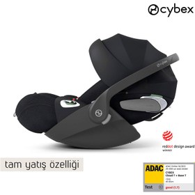 Resim Cybex Cloud T isize PLUS <br> (Adac ödüllü tam yatışlı <br> puset ana kucağı 0-13 kg) - Sephia Black 