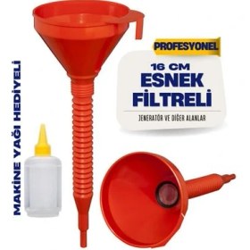 Resim Fantastik Store Hsnet Süzgeçli Yakıt Boşaltma Hunisi 16 cm Esnek Hortumlu Filtreli Huni – Jeneratör Motor ve Sıvı Aktarımı Için 711688 