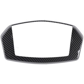 Resim Motosiklet Gösterge Paneli Çerçevesi Karbon Fiber Desenli Gösterge Paneli Trim Kapağı Koruyucu Çerçeve Nmax 125 155 2020-2024 