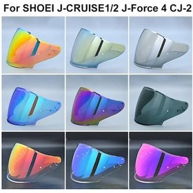 Resim Chuangyinshop Shoeı J Cruise 1 2 J Force 4 Cj 2 Motorcycle Visor Red Golden Açık Yüzüklü Koruyucu 