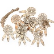 Resim Youmex 10 Adet Ahşap Kazağı Figürlü Takı, Ev Dekorasyonu, Hediye, Yatak Odası Ve Bebek Odası Süs Eşyası 