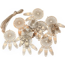 Resim Youmex 10 Adet Ahşap Kazağı Figürlü Takı, Ev Dekorasyonu, Hediye, Yatak Odası Ve Bebek Odası Süs Eşyası 