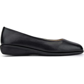 Resim Tamer Tanca Kadın Hakiki Deri Siyah Analin Babet Ayakkabı 922 25142220 Bn Ayk Sk24-25 Sıyah Anl Siyah 